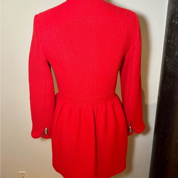 Zara vivid red jacket, fitted at waist - Picture 5 of 8